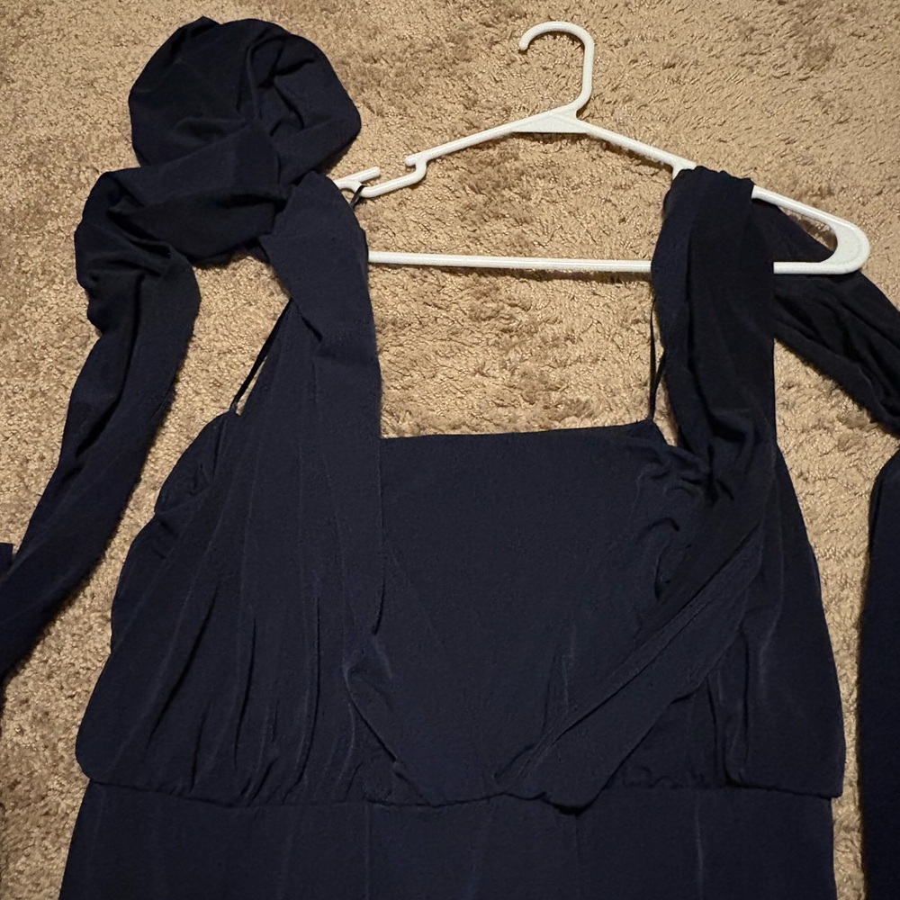 Motherhood Maternity Navy Nursing Formal Dress